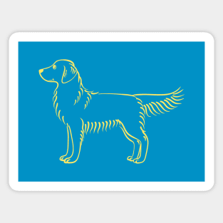 Standing Golden Retriever Sticker